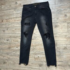 American Eagle Outfitters Black Jeans‎ Mens Extreme Flex 4 Jeans 34x32